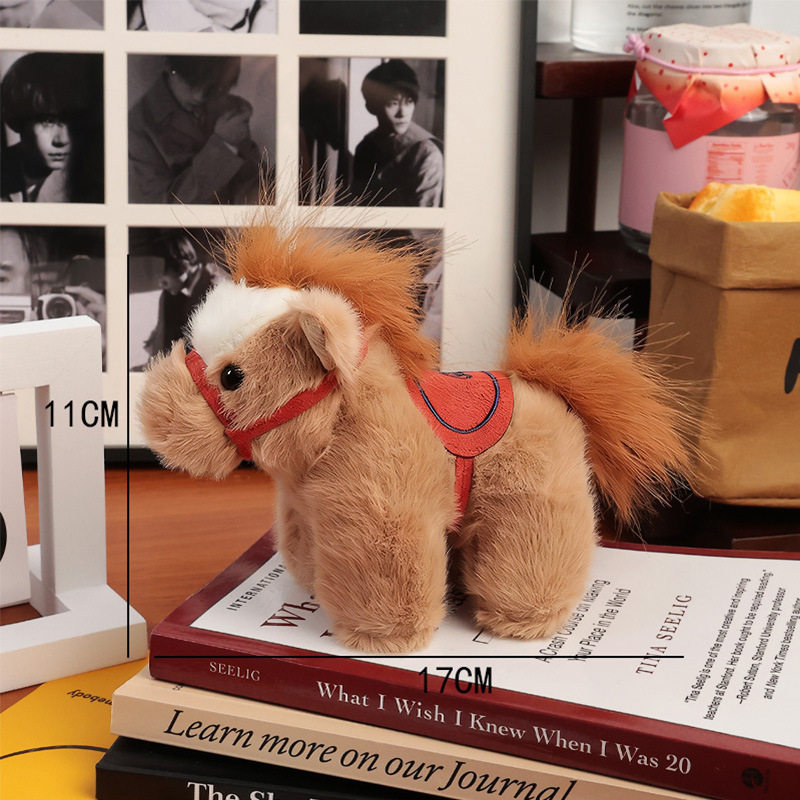 马年吉祥物马上有钱毛绒小公仔包包马挂件公仔玩偶批发摆摊玩具