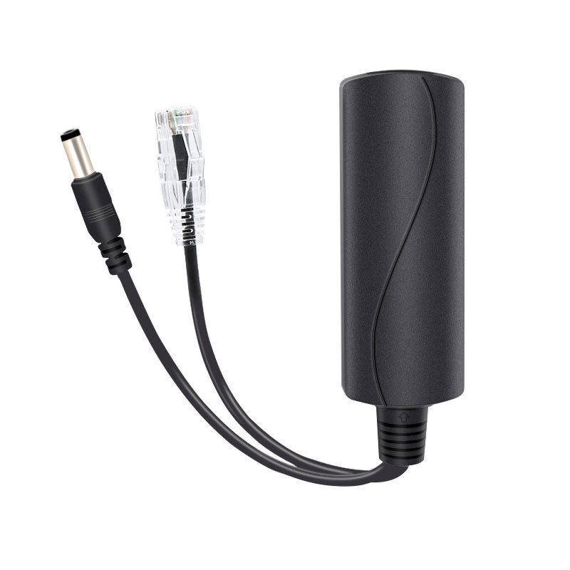 48V to 12V1.2A Gigabit standard POE splitter-DC head Gigabit standard POE splitter isolation type