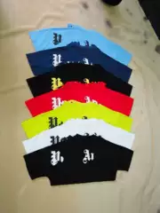 Cross-Border Exclusive Supply for Foreign Trade Wholesale, Trendy Brand Short-Sleeve Couple T-Shirts with Large Letter Foam 3D Print on the Back for Men and Women