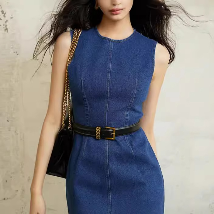 (Mới) Mã K1318 Giá 880K: Váy Đầm Liền Thân Dáng Dài Nữ Gutdo Dáng Ôm Body Gợi Cảm Sexy Hàng Mùa Hè Thời Trang Nữ Chất Liệu Jean Bò G03 Sản Phẩm Mới, (Miễn Phí Vận Chuyển Toàn Quốc).