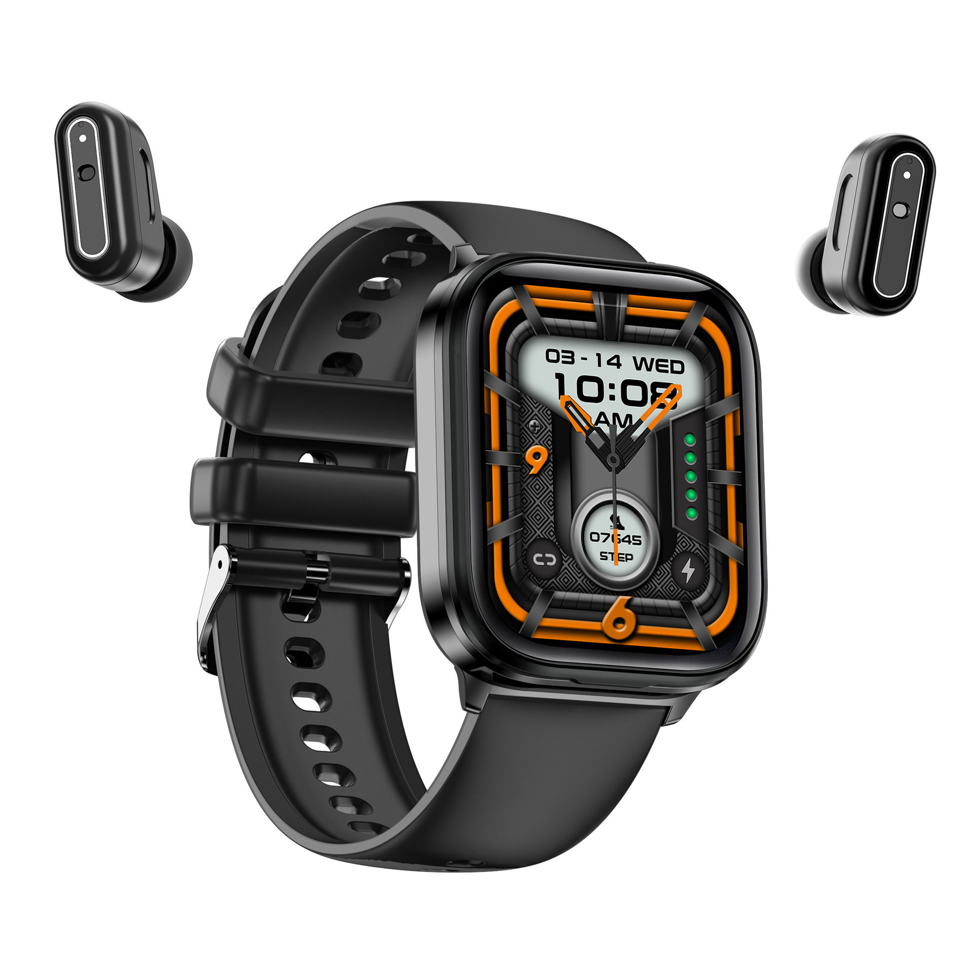 X9 Bluetooth Headset Call Smart Watch 2-in -1 TWS Headset Heart Rate Blood Oxygen Exercise FlowFit