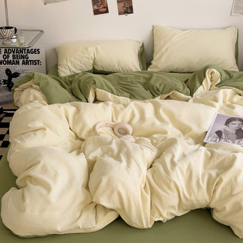 Washed Cotton Light Luxury Style Muji Style Three-Piece Set/Four-Piece Set - Sl