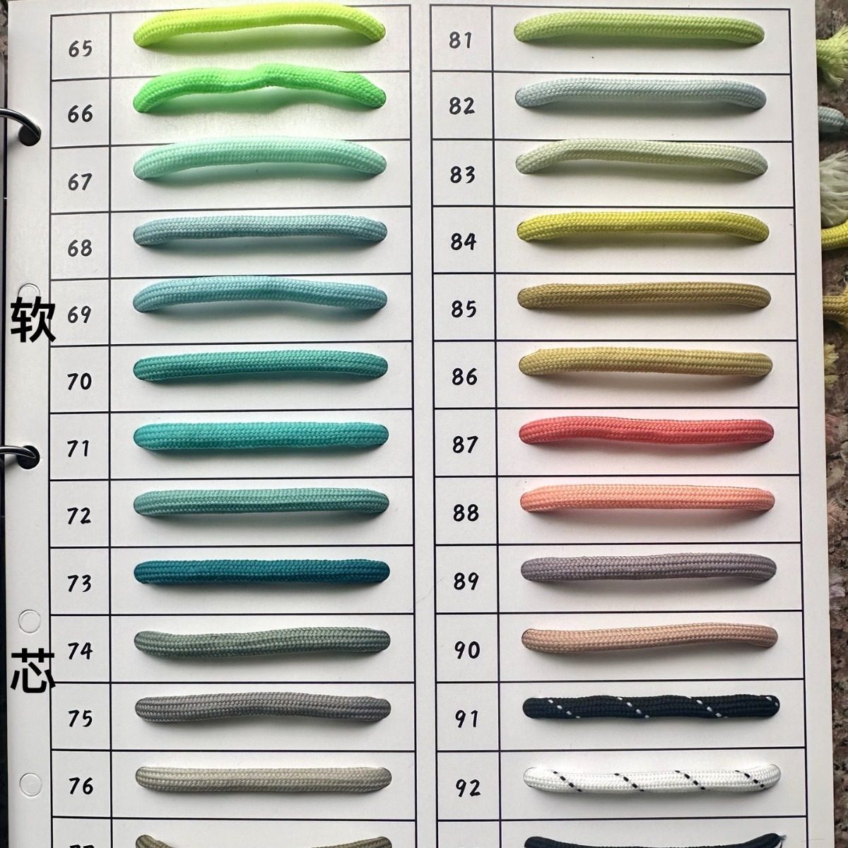 in stock 5mm 32 Ingot Encrypted Color Polyester Rope Pants Rope Sweatshirt Hat Rope Sports Pants Waist Drawstring Shoelaces