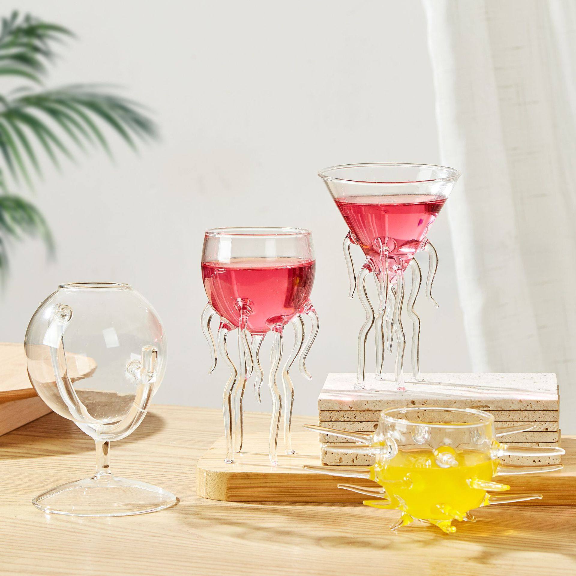 Creative High Borosilicate Globe Cup Bar Red Wine Glass Lemon Cup Drink Cocktail Western Restaurant Wine Glass Goblet