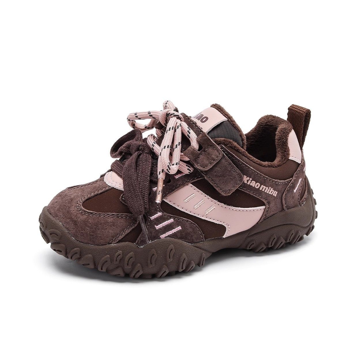 Girls' Sports Shoes 2025 Winter New Style Fleece-Lined Dad Shoes Two-Cotton Kidsren's Casual Shoes Boys' Thickeneded Kidsren's Shoes