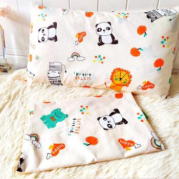Three Squirrels Children's Pillowcase, All-Cotton Pillowcase for Children, Kindergarten Pillowcase, Small Pillowcase, Pure Cotton Pillowcase, One Piece