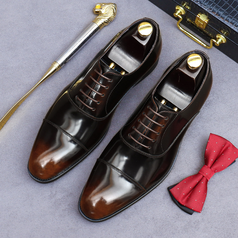 Giày Da Nam Chất Liệu Da Bò