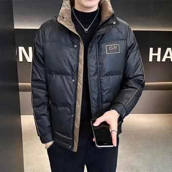 Men's down Jacket Trendy Brand Workwear Stand Collar Casual Stylish High-End Thickened Cold-Resistant Winter 2025 New Coat