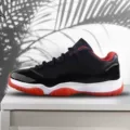 Aj11-low top black and red