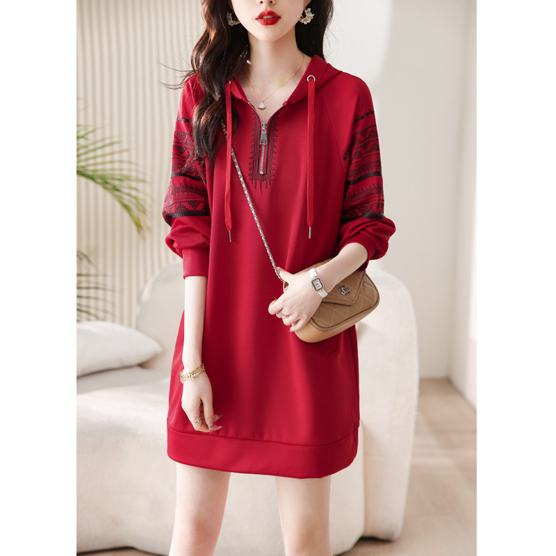 (Mới) Mã K1995 Giá 590K: Váy Đầm Liền Thân Nữ Shnkne Mũ Liền Thêu Họa Tiết Hoa Thời Trang Nữ Chất Liệu G01 Sản Phẩm Mới, (Miễn Phí Vận Chuyển Toàn Quốc).