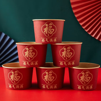 Thickened Disposable Bowl and Chopstick Set with 