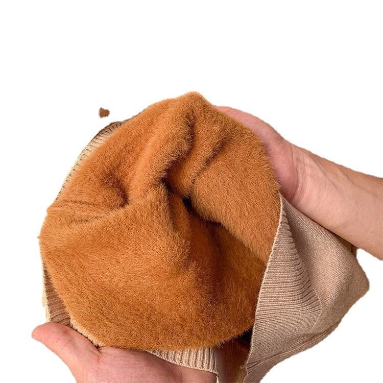 加绒加厚一体绒毛衣女冬厚水貂绒保暖上衣高领打底衫女秋冬内搭潮