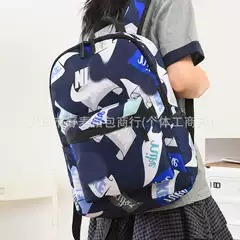 Cross-Border New Trendy Cool Backpack for Daily Commuting, Unisex Backpack, Versatile Forest Style, Graffiti School Bag for College Students