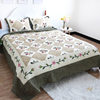 Quilted quilt three-piece set summer cool quilt foreign trade style American style cotton hand-made side atmospheric bed cover air conditioning quilt