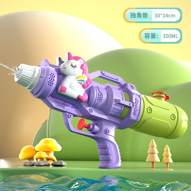 儿童玩具水枪大号双喷头恐龙鸭子戏水枪泼水节大人沙滩玩具摆地摊