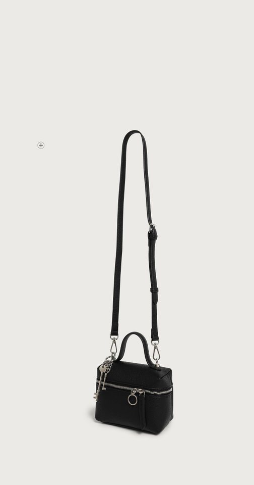 Túi Hộp Đựng Cơm Mini Xách Tay Da Mờ Kiểu Hàn Quốc Màu Trắng, Đen chi tiết 11