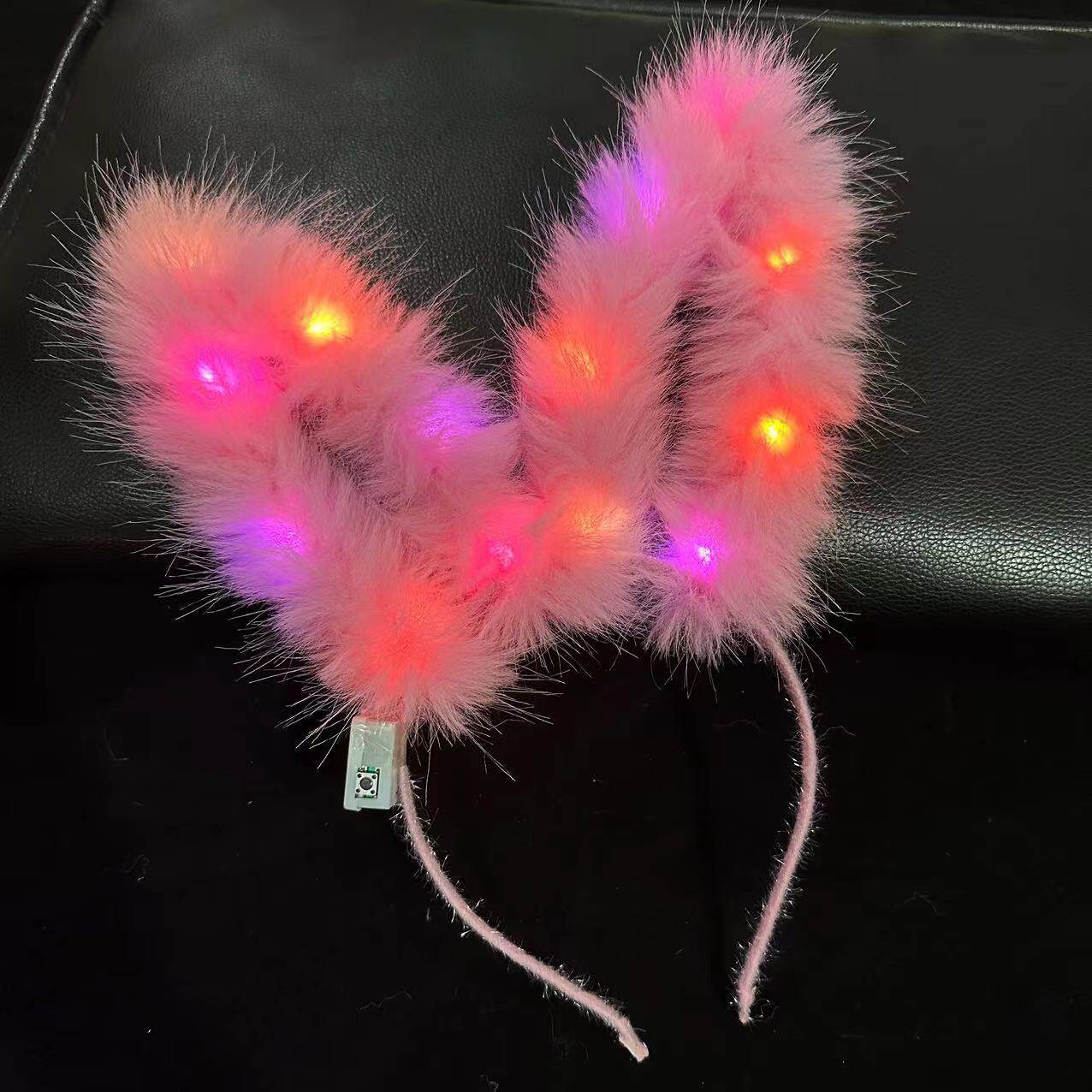 发光皇冠天使翅膀羽毛发箍舞台节日头饰仙女头环发光玩具批发夜市