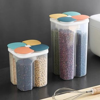 Sealed Cereal Cereals Plastic Storage Tank Kitchen Household Food Beans Beans Storage Box