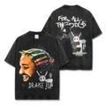 Washed black short sleeves