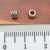 1 старинная серебряная бусина-распорка 3*4 мм-0,1 г-21072