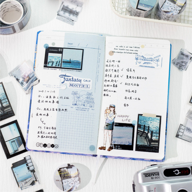 Twilight Pet Tape Eternal Moment Series Film Landscape Theme Handbook Material DIY Decorative Die-Cut Stickers