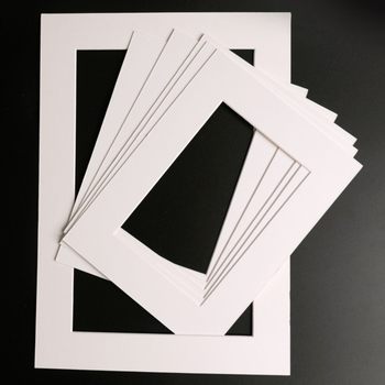 Cardboard Photo Frame White Open Photo Paper Simple Pure White Paper Picture Frame Photo Frame Cardboard Wholesale Whole Sheet