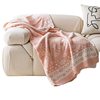 2025 New European Style Rose Blanket Thickened Warm Knitted Cover Blanket Nap Office Living Room Air Conditioner E18