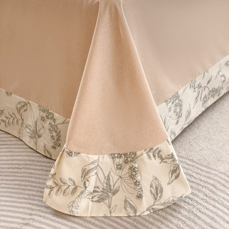 Thickened Cotton Sanding Four-piece Set 100 Cotton Ecological Sanding Printing Four-piece Set Cotton Bedding for Autumn and Winter