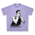 Washed purple short sleeves
