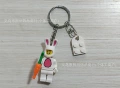Carrot rabbit + white building blocks