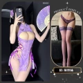 Lady purple kite ~ + purple stockings