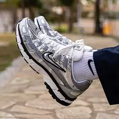 Pure Original P6000 Silver Pure White Rice Blue White Red Retro Wear-resistant Torre Mesh Breathable Men's and Women's Sports
