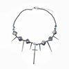 2024 new cross willow nail hip hop personality punk style necklace titanium steel irregular trend clavicle necklace
