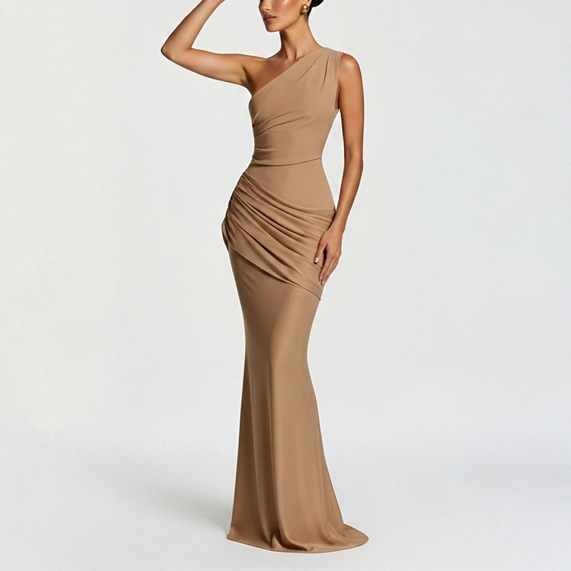 Elegant Bodycon Evening Dress Lightweight Luxurious Fabric Summer Style Perfect for Formal Events Wholesale