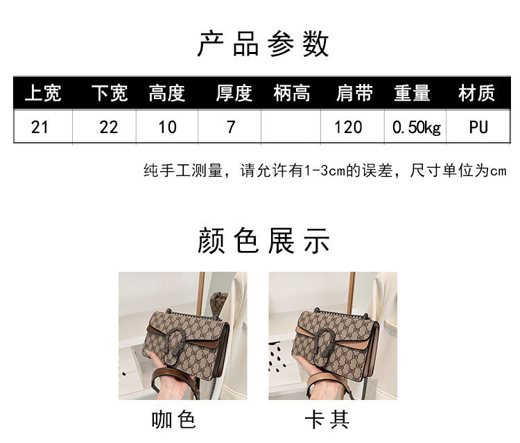 New Cross-Border Dionysus Bag Fashion Trend Retro Printed Chain Bag Popular Armpit Bag Cross-Body Shoulder Bag Women's Bag 2 O1CN01JzP6IS1IhF4SjdAtS !!2221129960924 0 cib