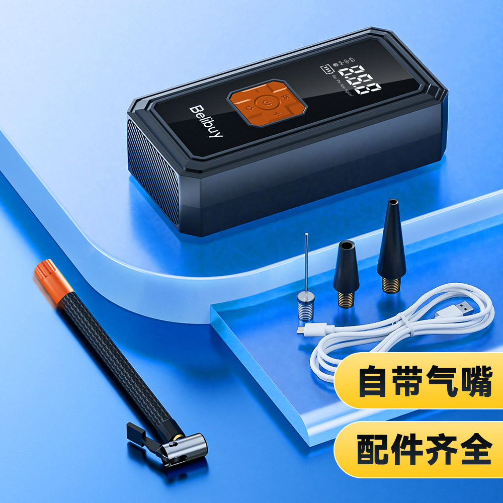 Car Air Pump Portable Car Wireless Digital Display Air Pump Multi-Functional Intelligent Electric Tire Pump