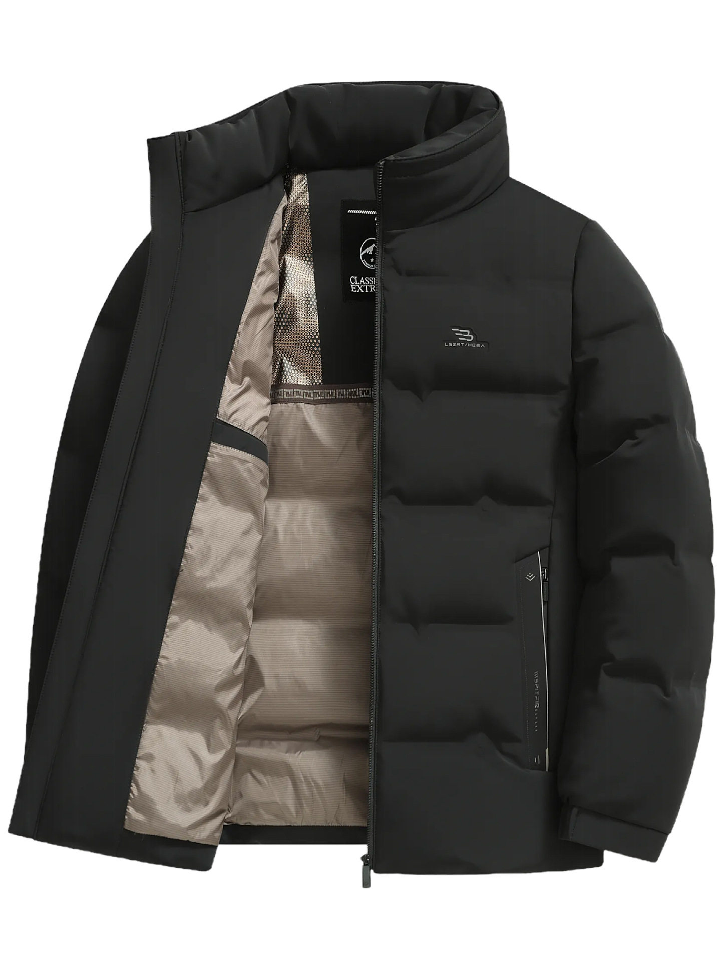 Middle-Aged Winter Thickeneded down Jacket Men's Casual Short Stand-Up Collar Warm Jacket Middle-Aged and Elderly White Duck down Dad Wear