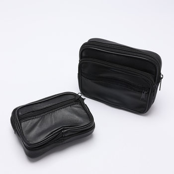 Cross-Border Large Genuine Leather Sheepskin Coin Purse Fashion Bus Card Holder Belt Buckle Waist Bag Key Bag Factory Direct Sale