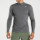 Gymshark arrival zip с длинным рукавом для фитнеса, спортивные быстросохнущие брюки с длинными рукавами и воротником-стойкой на молнии для мужчин mini 1