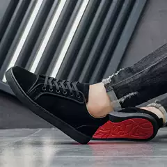 Men's Sneakers, All-Season Casual Shoes, Simple Plain Style Cl129, Fashionable Trendy Sports Shoes, Men's Shoes, Black Style