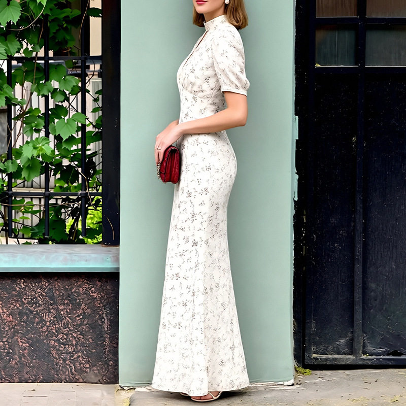 Elegant Floral Hollow Out Bodycon Dress for Women Spring Collection Perfect for Parties and Special Occasions Wholesale