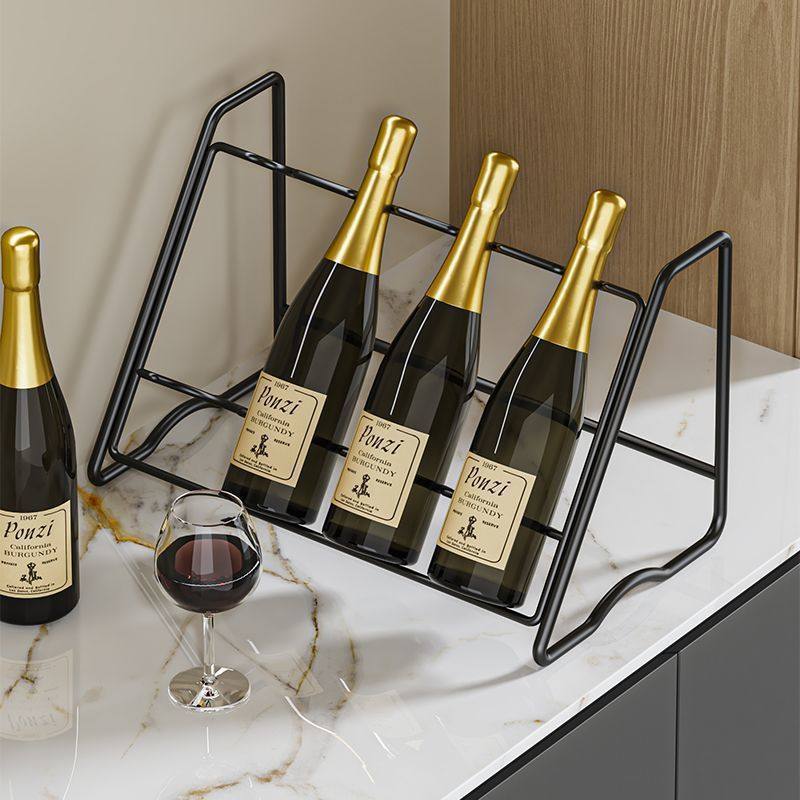 Red Wine Rack Creative Light Luxury Modern Simple European Wine Cabinet Ornaments Wine Rack Display Rack Wine Rack Holder