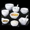 White anti-fall melamine small Bowl restaurant small soup bowl plastic imitation ceramic resin rice hot pot restaurant seasoning Bowl