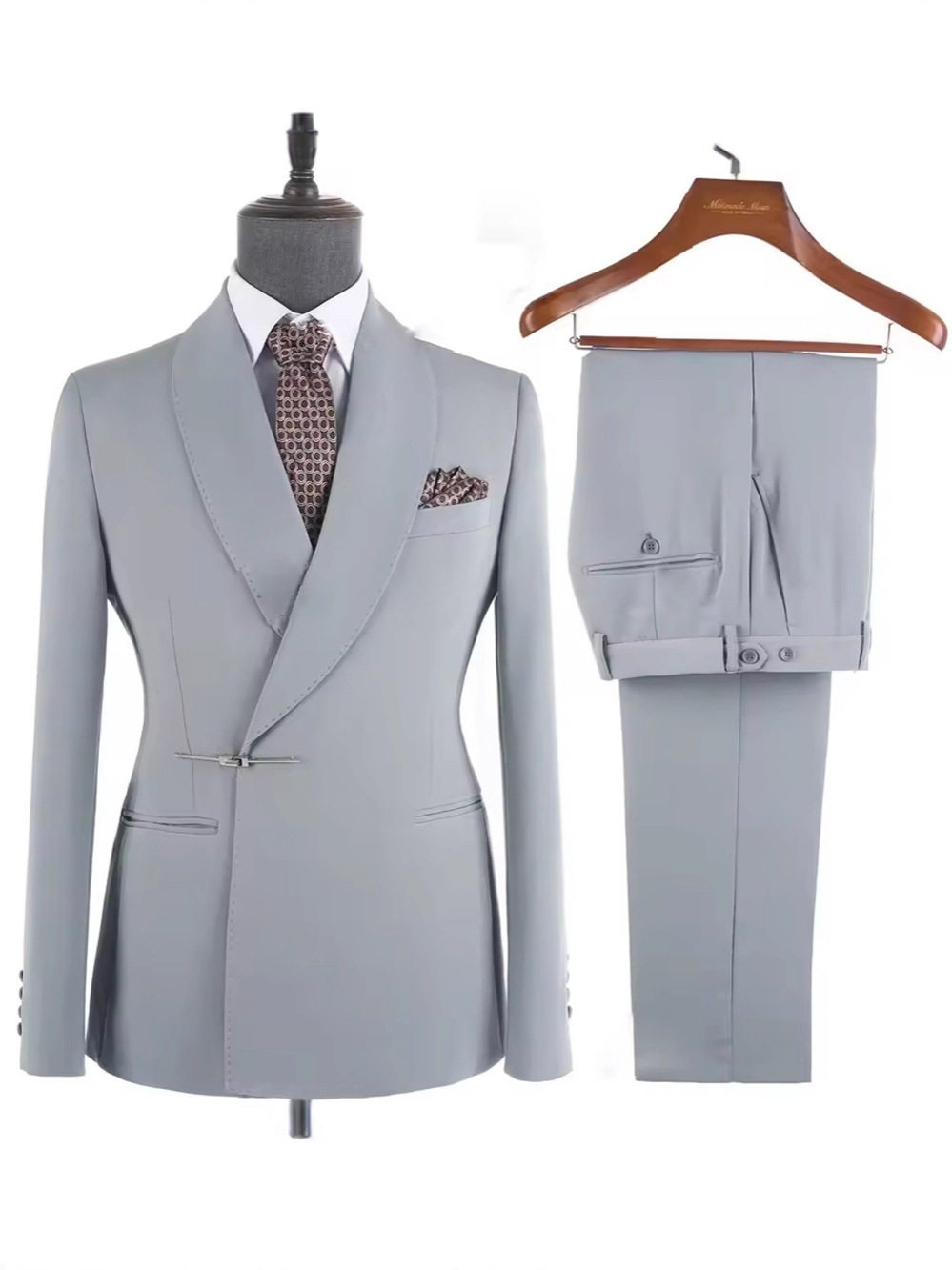 solid color high-end business casual best man banquet wedding two-piece men's suit