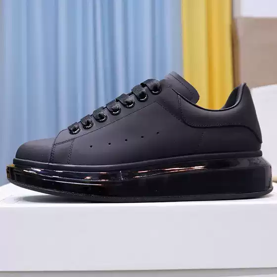 2024 New European Men's Shoes All-match Leather Breathable Fashion Flat Lace-up Casual Sneakers Men's Shoes
