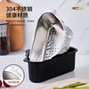 Stainless Steel Sink Drain Basket Kitchen Leftovers Filter Artifact Triangular Sink Net Drain Rack Storage Rack