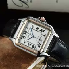 2026 Classic Aliexpress Cross-Border Series Three-Hand Quartz Watch Men's Leather Strap Quartz Wristwatch European and American Famous Watch