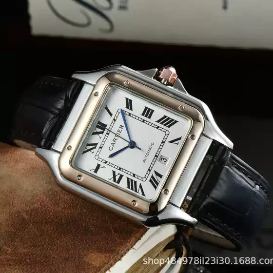 2026 Classic Aliexpress Cross-Border Series Three-Hand Quartz Watch Men's Leather Strap Quartz Wristwatch European and American Famous Watch