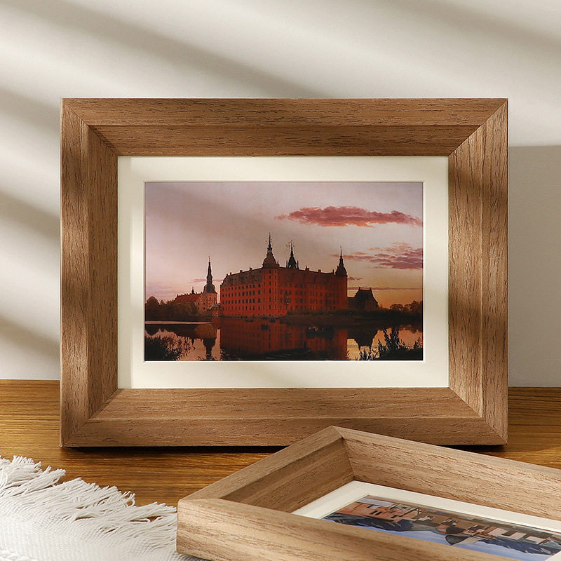Simple solid wood photo frame table Studio 6 inch 7 inch a4 picture frame photo frame Wall High sense wooden photo frame wholesale