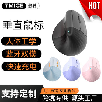 V30 Wireless Bluetooth Dual-Mode Vertical Mouse Office Silent Upright Ergonomic Mouse Customization